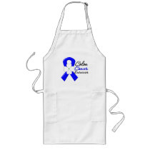 Colon Cancer Survivor Flower Ribbon Apron
