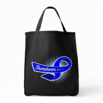 Colon Cancer Survivor Ribbon Bags