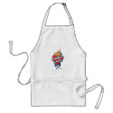 Colon Cancer Tattoo Heart aprons