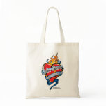 Colon Cancer Tattoo Heart Canvas Bags