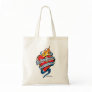 Colon Cancer Tattoo Heart Canvas Bags