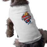Colon Cancer Tattoo Heart Dog Tee