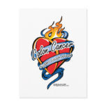 Colon Cancer Tattoo Heart Postcards