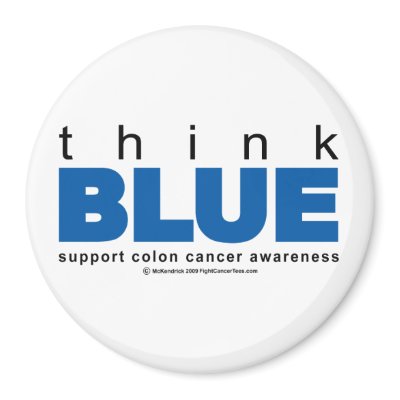 Colon Cancer Think Blue Magnets by fightcancertees