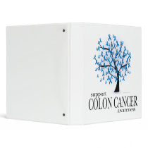 Colon Cancer Tree 3 Ring Binders