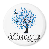 Colon Cancer Tree Magnets