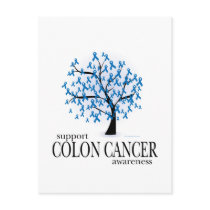 Colon Cancer Tree Post Cards