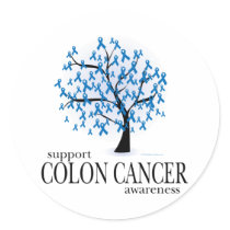 Colon Cancer Tree Sticker