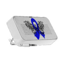 Colon Cancer Tribal Butterfly Ribbon Speaker System