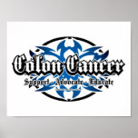 Colon Cancer Tribal Print