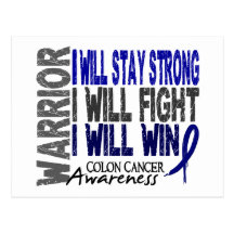 Colon Cancer Warrior Post Card