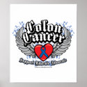 Colon Cancer Wings posters