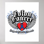 Colon Cancer Wings Poster