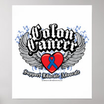 Colon Cancer Wings Poster