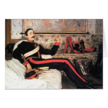 Colonel Frederick Gustavus Burnaby par James Tisso Cartes De Vœux