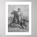 Colonel Roosevelt Leading Troops Poster