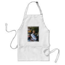 Colonial Man in Kitchen Aprons
