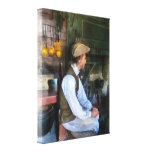 Colonial Man in Kitchen Gallery Wrapped Canvas