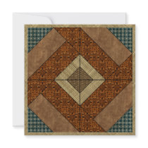 Colonial Pavement in Dark Green & Rust
