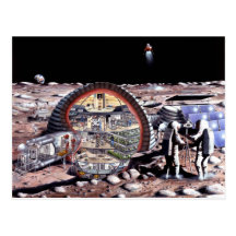 Colonization of the Moon Post Cards