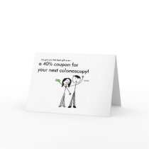 Colonoscopy Birthday Card