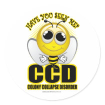 Colony Collapse Disorder Round Stickers