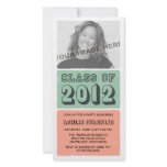 Color Block 2012 Graduation Party Invitations