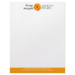 Color Footer (Orange Marigold) - Orange Custom Letterhead
