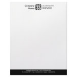 Color Footer (Your Logo) - Black Letterhead