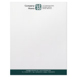 Color Footer (Your Logo) - Dark Green Custom Letterhead