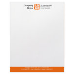 Color Footer (Your Logo) - Orange Letterhead