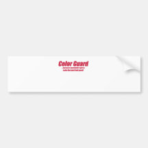 COLOR GUARD, FLAGS, ETC BUMPER STICKERS