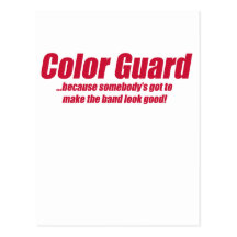 COLOR GUARD, FLAGS, ETC POST CARDS