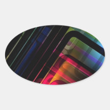 color pipes oval sticker