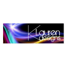 color waves skinny business card