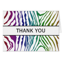 COlor Zebra Patterns Card