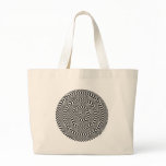 Colorable Optical Block Spiral Canvas Bags