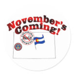 Colorado Anti ObamaCare – November’s Coming! Round Sticker