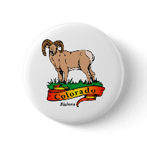 Colorado Bighorn Pinback Button