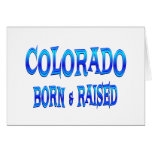 Colorado Born & Raised Greeting Card