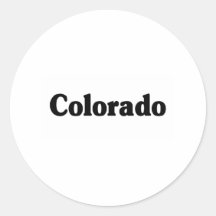 Colorado Classic Round Sticker