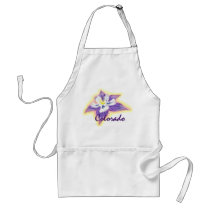 Colorado Columbine flower apron