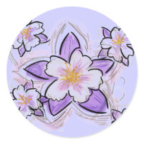 Colorado columbine flowers stickers
