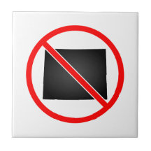 Colorado Cross Out Symbol Tile