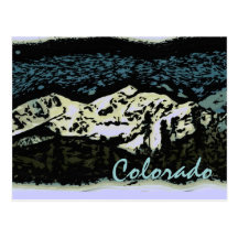 Colorado deco art postcard