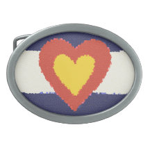 Colorado Flag Belt Buckle