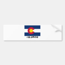 Colorado Flag Bumper Stickers