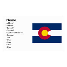 Colorado Flag Business Cards