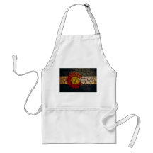 Colorado Flag Cracked Mud Apron