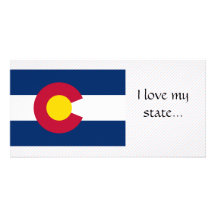 Colorado Flag Custom Photo Card